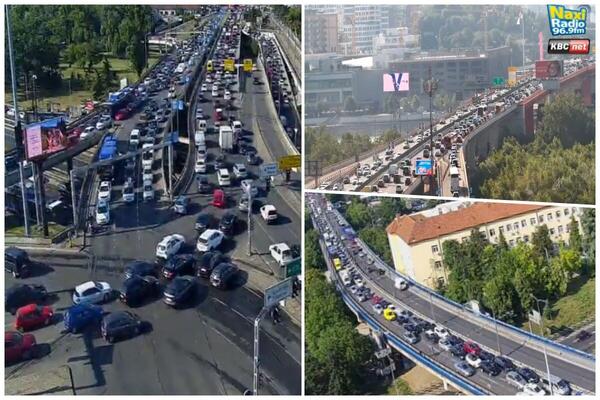 OPŠTI HAOS NA GAZELI POSLE SUDARA: Vozila mile, evo kakvo je stanje na ostalim deonicama u Beogradu