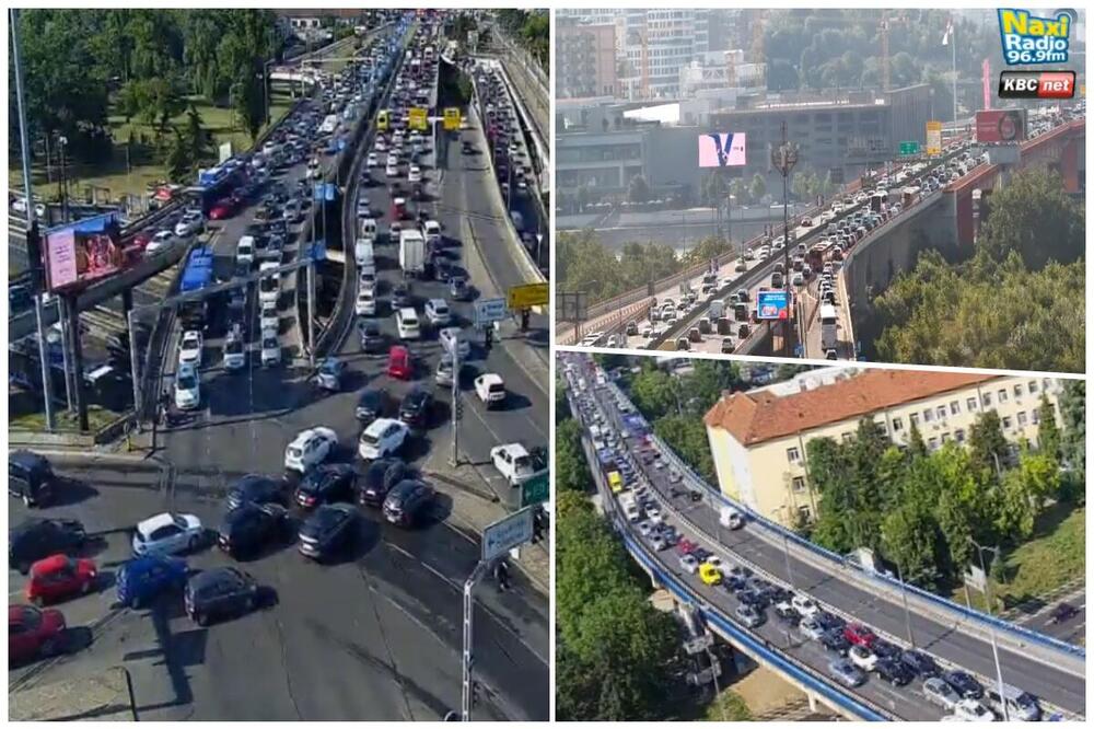 OPŠTI HAOS NA GAZELI POSLE SUDARA: Vozila mile, evo kakvo je stanje na ostalim deonicama u Beogradu