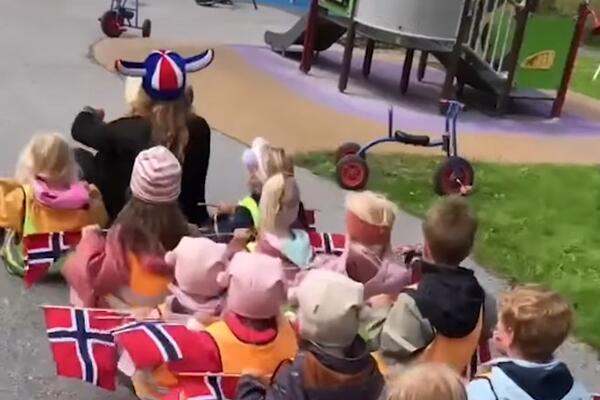 "RO, RO, RO"! Norvežani slavili sinoć u svom stilu, ali ovaj snimak je pravi HIT, evo kako to rade deca u VRTIĆU!