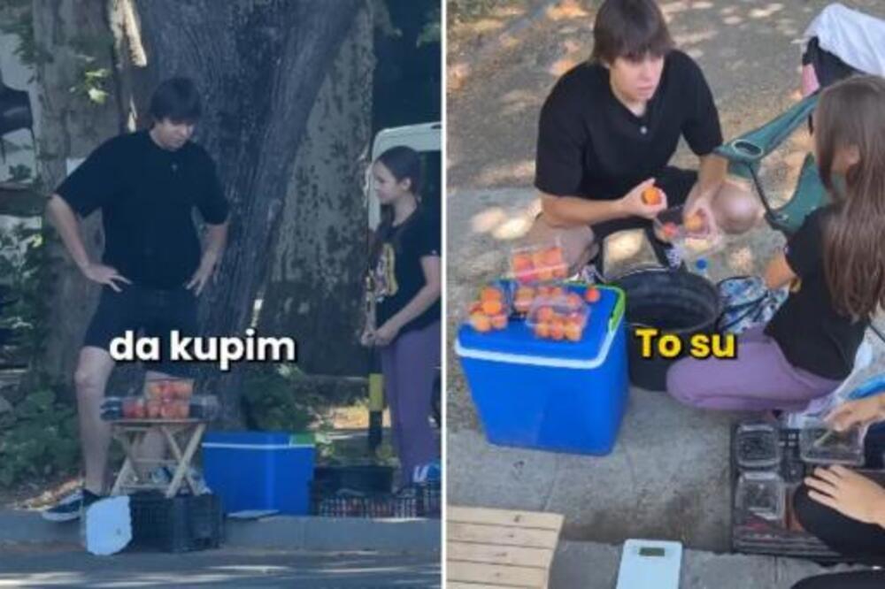 Devojčice za celu gajbu voća tražile samo 1.700: Luka im je prišao i kad je čuo za šta skupljaju pare, odmah je...