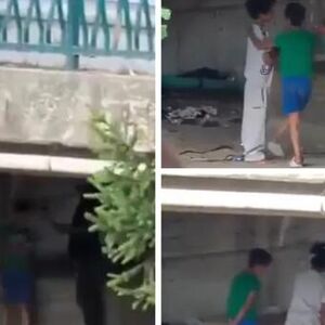 DECA SNIMLJENA KAKO PREDAJU NOVAC ODRASLOM MUŠKARCU U NOVOM PAZARU: Užasne scene ispod mosta, OVO JE OZBILJNO!