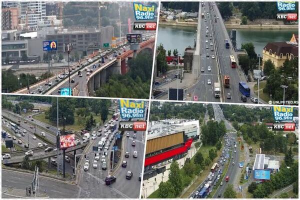 Povremena usporenja su u ovom delu Beograda, zaobiđite ga ako možete: Jutarnju špic u prestonici ovako izgleda