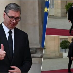 Vučić stigao na svečanu večeru u Parizu: Predsednik sa Makronom i evropskim liderima u Jelisejskoj palati