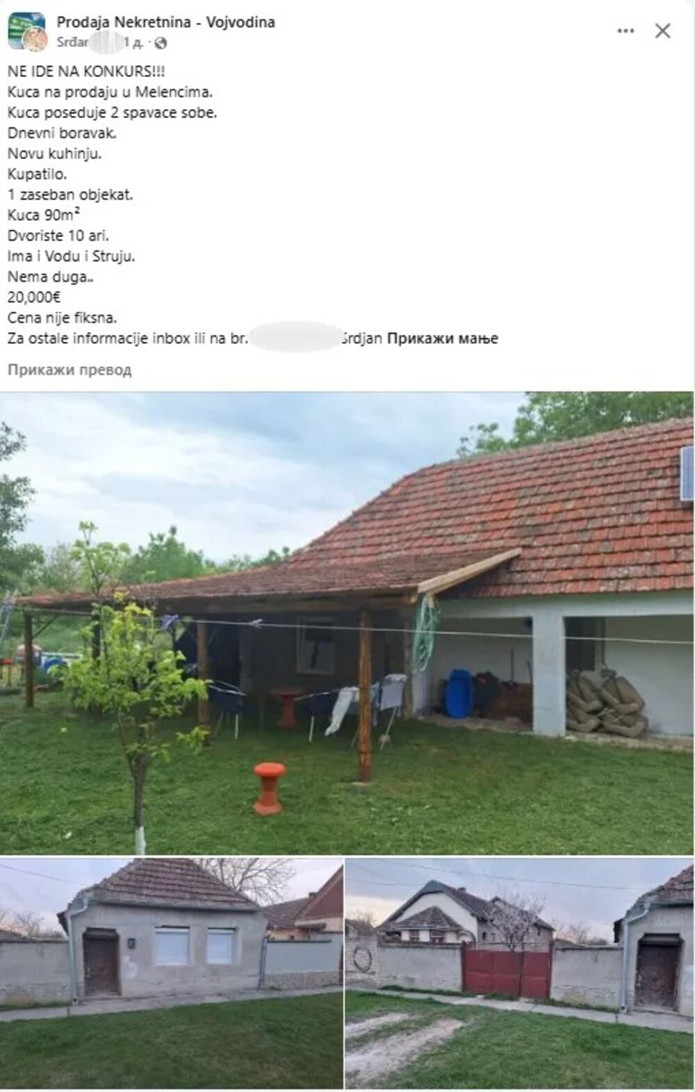 Kuća, Vojvodina