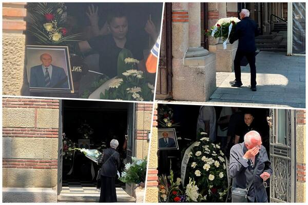 U toku je sahrana Andrije Bajića: Ćerke okrenule glavu kada je Mala Cana prošla pored njih! (FOTO)