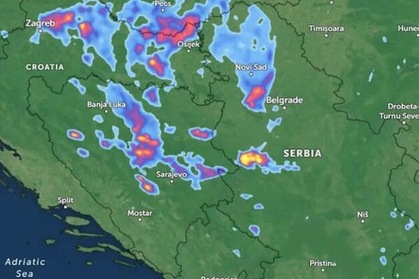 U jednom delu Srbije već pucaju gromovi: Popodne stižu i pljuskovi