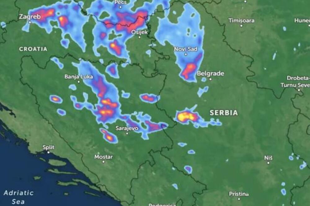 U jednom delu Srbije već pucaju gromovi: Popodne stižu i pljuskovi