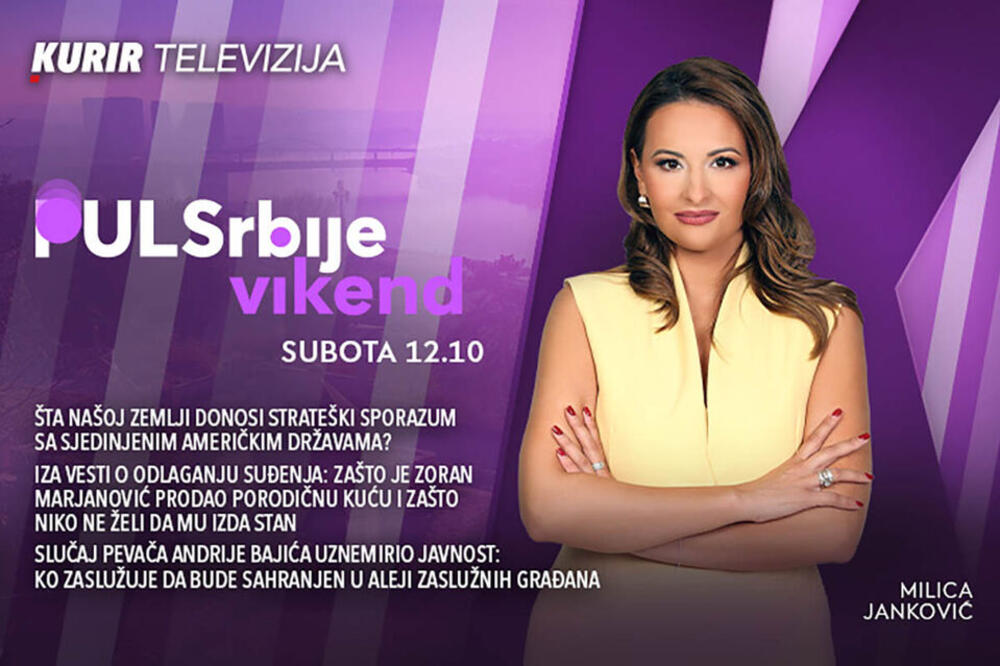 Šta našoj zemlji donosi strateški sporazum sa SAD? - današnji Puls Srbije vikend, od 12.10