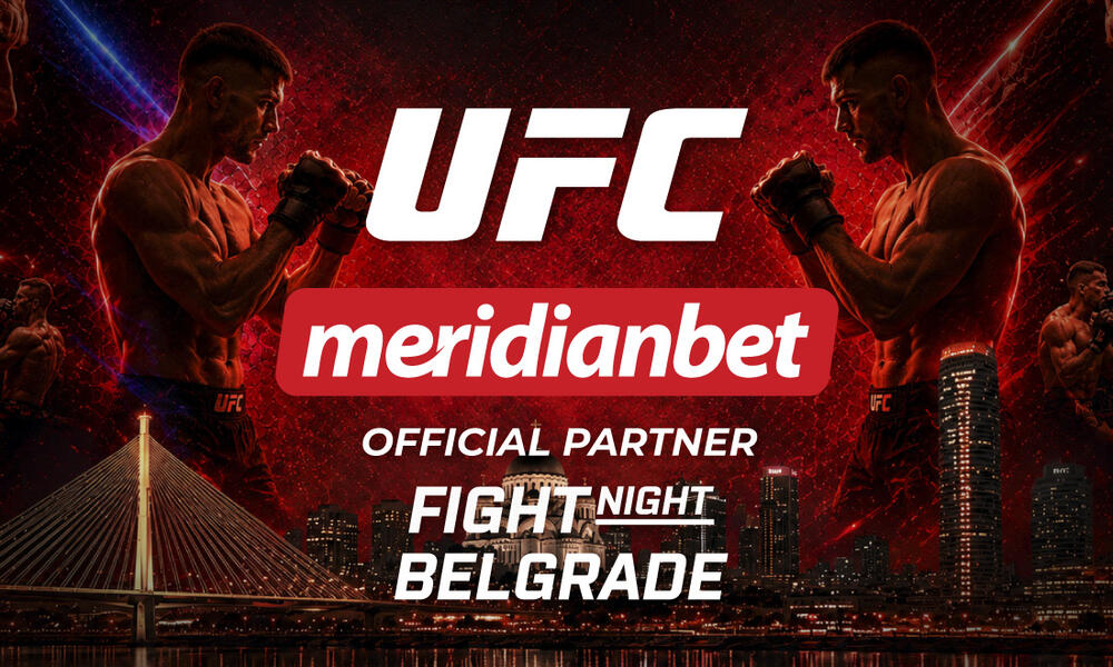 PIŠE SE ISTORIJA U ARENI: Meridianbet zvanični sponzor UFC Fight Night Belgrade!