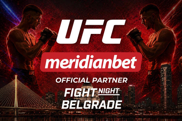 PIŠE SE ISTORIJA U ARENI: Meridianbet zvanični sponzor UFC Fight Night Belgrade!