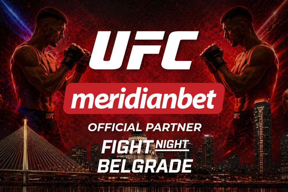 PIŠE SE ISTORIJA U ARENI: Meridianbet zvanični sponzor UFC Fight Night Belgrade!