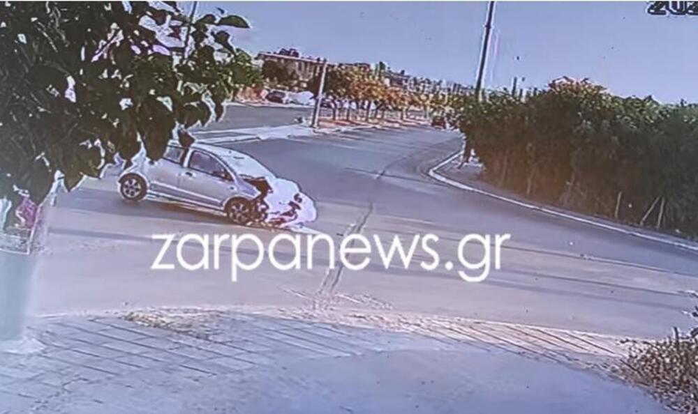 SNIMAK TEŠKE NESREĆE NA KRITU! Sudarili se automobil i vozilo Hitne, pacijent kojeg su vozili umro