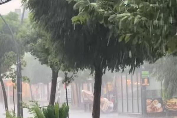 Vetar obarao stabla i nosio suncobrane, pucalo staklo: Jako nevreme u ovom gradu Srbije za 10 minuta napravilo haos