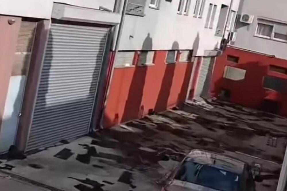 Stanje kao nakon zemljotresa: Nezapamćeno nevreme u gradu u Srbiji, obrušio se krov na zgradi (FOTO)