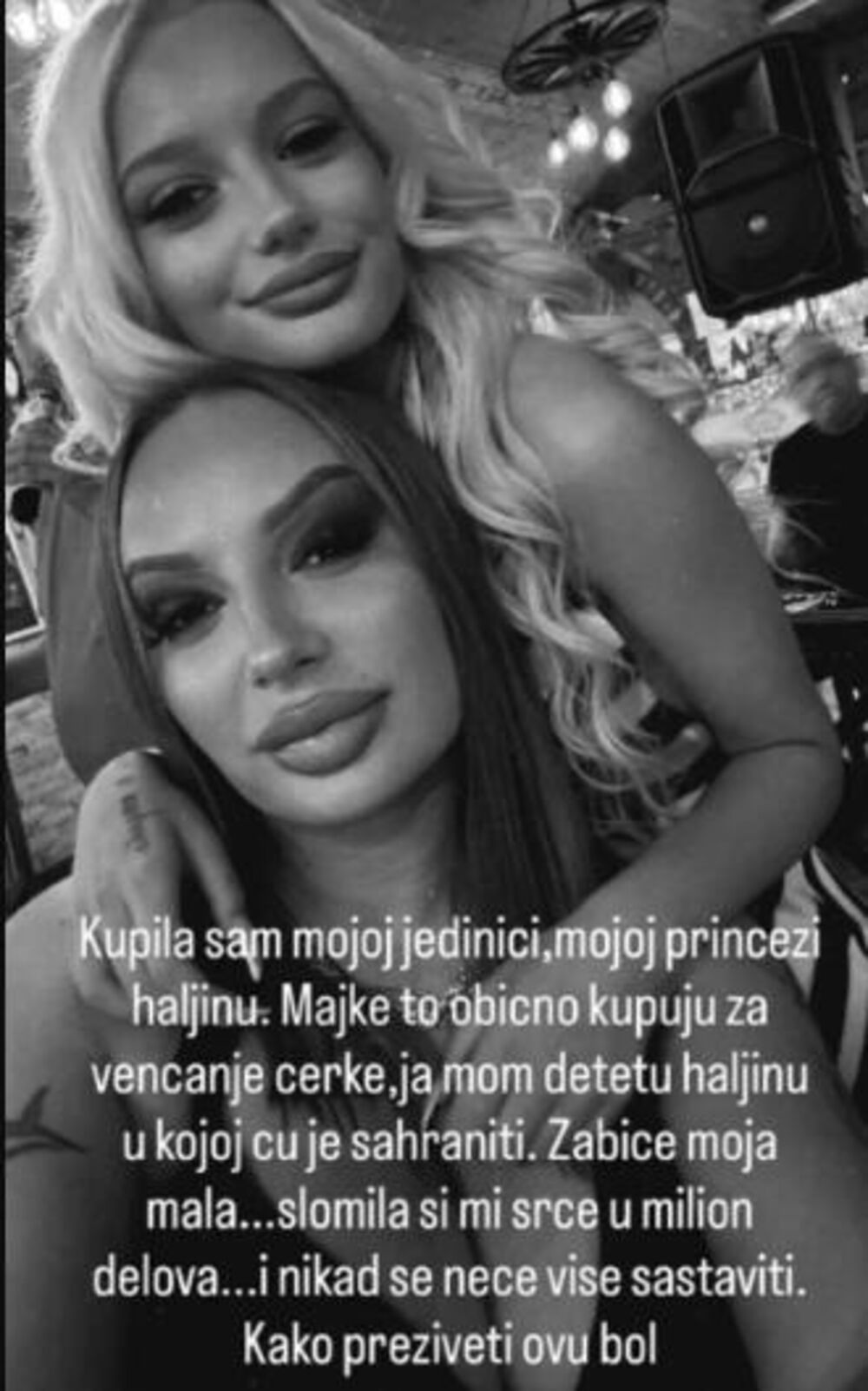 KUPILA JOJ HALJINU U KOJOJ ĆE JE SAHRANITI! Objava Nevene Hot nije za ljude za SLABIM SRCEM! Potresnije ne može