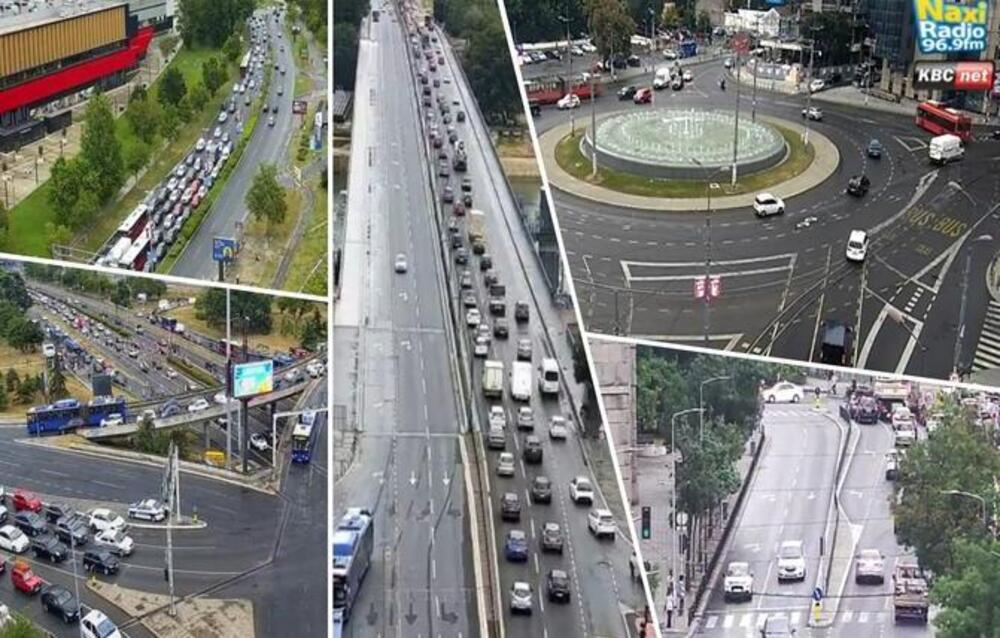Kiša usporila saobraćaj širom Beograda: Ovde se stvaraju najveće gužve - oglasio se i AMSS sa upozorenjem (FOTO)