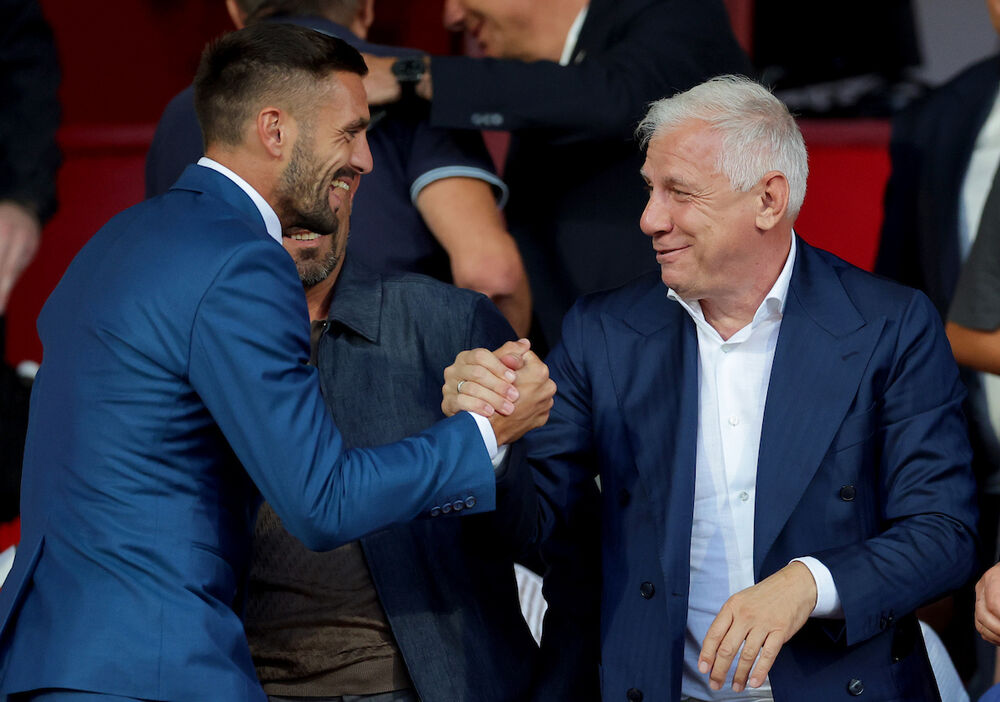Dušan Tadić i Vladimir Jugović na utakmici Vojvodine i Ajaksa