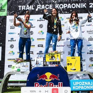 Đuro Borbelj i Victoria Keller iz PK Železničar Inđija pobednici trke 24k Trail race Kopaonik
