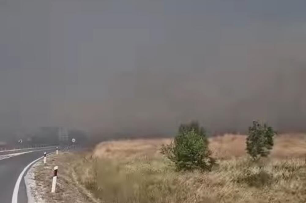 Drama na putu između Ljubičevca i Kamenice: Vatra guta sve pred sobom! (VIDEO)