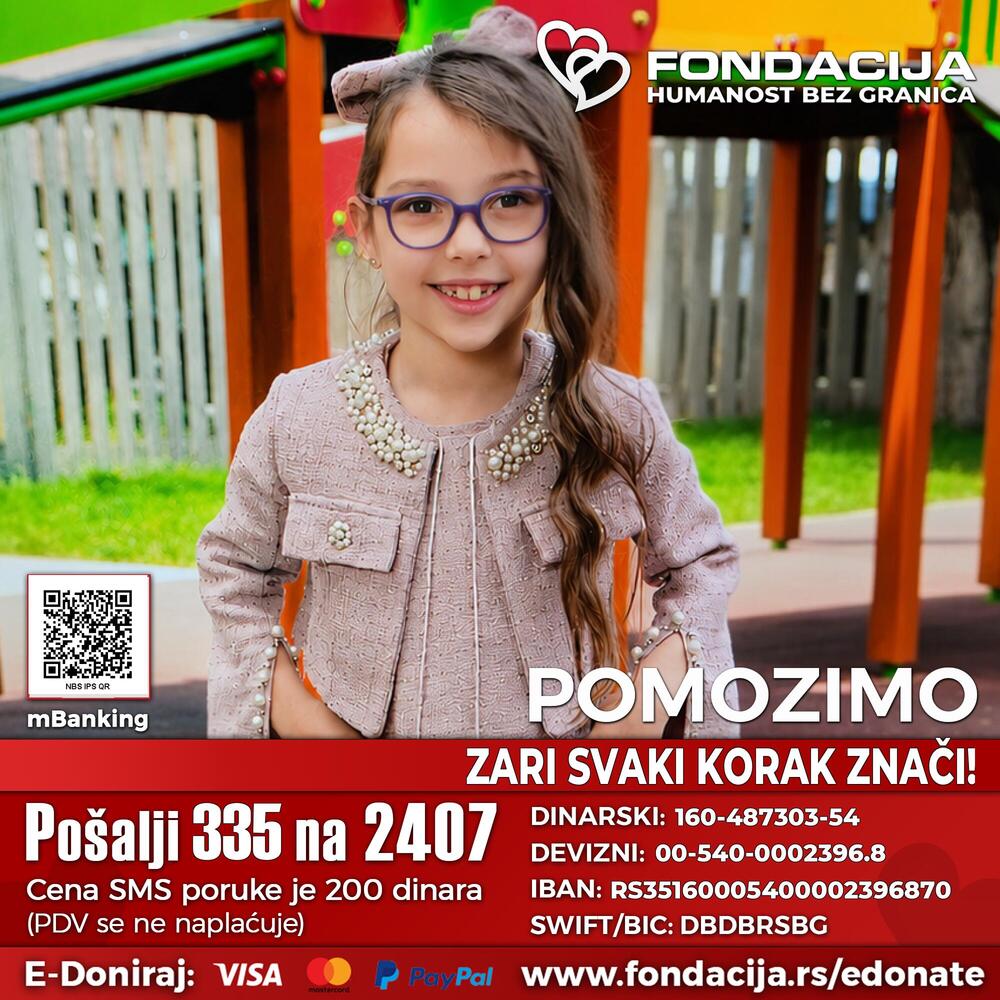 Zara je heroj od rođenja: Živi sa retkom bolešću i sa cerebralnom paralizom, pomozimo joj da ima srećno detinjstvo