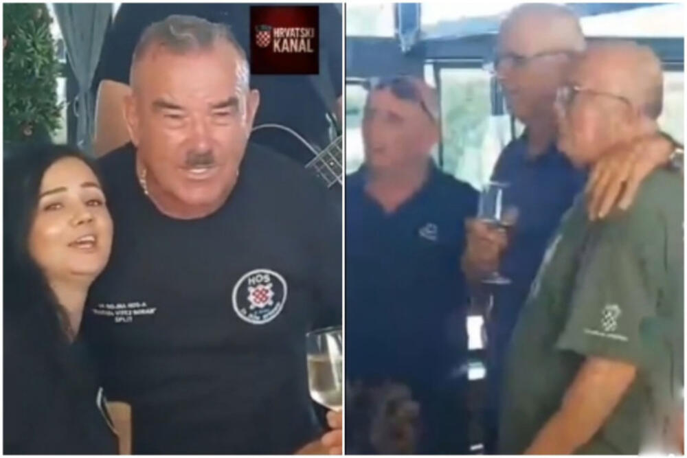 USTAŠA SA HITLEROVSKIM BRKOVIMA PEVAO NA UVCE ZORANU MILANOVIĆU: Snimak iz Knina od kojeg hvata jeza! (VIDEO)