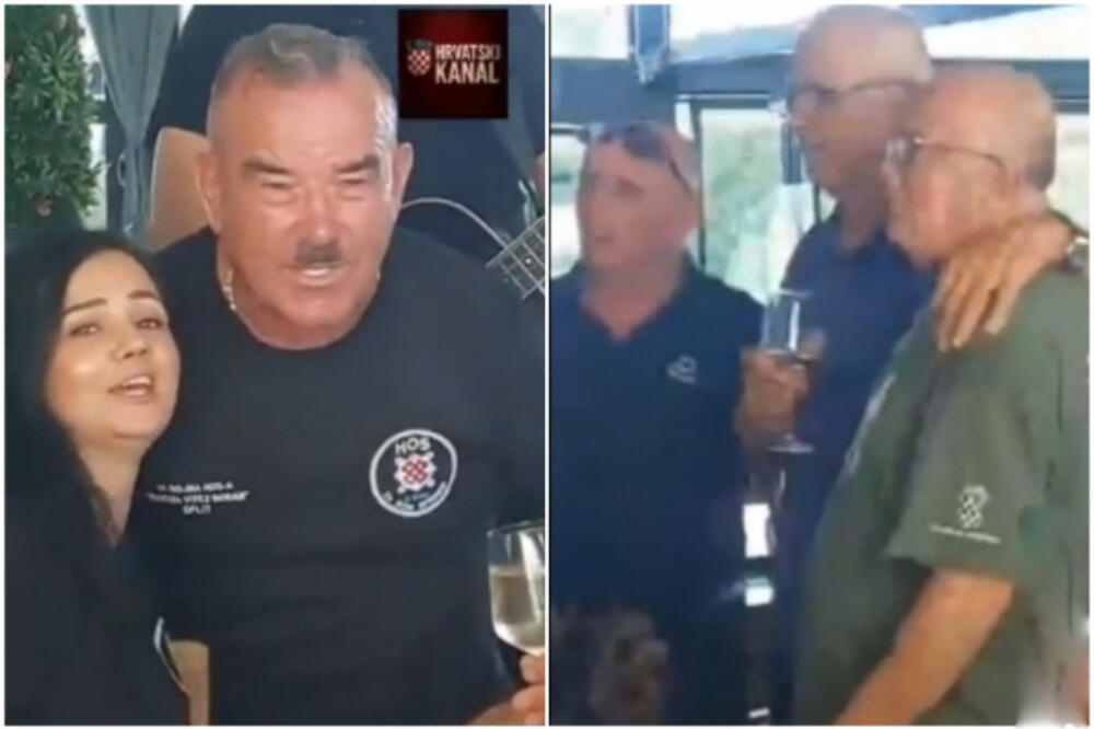 USTAŠA SA HITLEROVSKIM BRKOVIMA PEVAO NA UVCE ZORANU MILANOVIĆU: Snimak iz Knina od kojeg hvata jeza! (VIDEO)