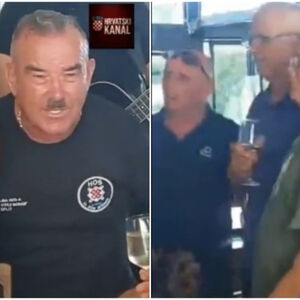 USTAŠA SA HITLEROVSKIM BRKOVIMA PEVAO NA UVCE ZORANU MILANOVIĆU: Snimak iz Knina od kojeg hvata jeza! (VIDEO)