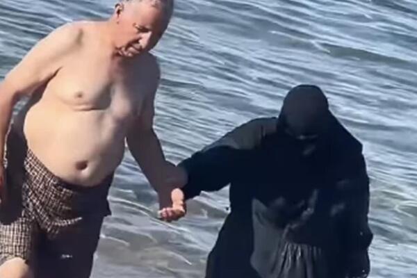 "ON ŠETA GOLOG STOMAKA, A ONA NE MOŽE DA DIŠE!" Svi komentarišu ovaj snimak MUSLIMANSKOG PARA (VIDEO)