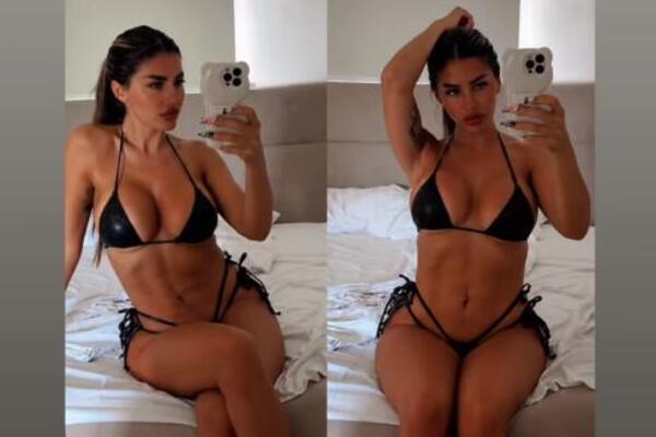 SEVA CRNI MIKRO BIKINI U SPAVAĆOJ Vruće poze SNAJKE NAJPOZNATIJE SRPSKE PEVAČICE: Šta li će joj REĆI SVEKRVA NA OVO