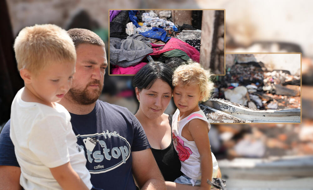 Grom udario u kuću Pavlovića dok su deca bila unutra: Vatra sve progutala, za pola sata nestalo sve što su stvarali
