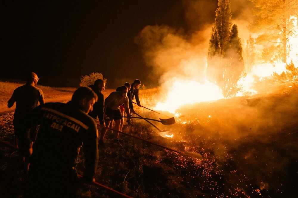 Deliblatska peščara, požar