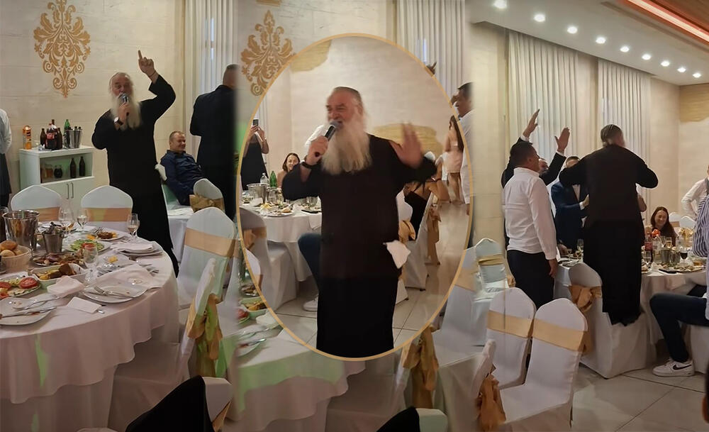"SKINI MANTIJU, ČEKA TE VENDI": Srbi pobesneli zbog ponašanja ovog monaha na svadbi, SVAŠTA MU PORUČUJU! (VIDEO)