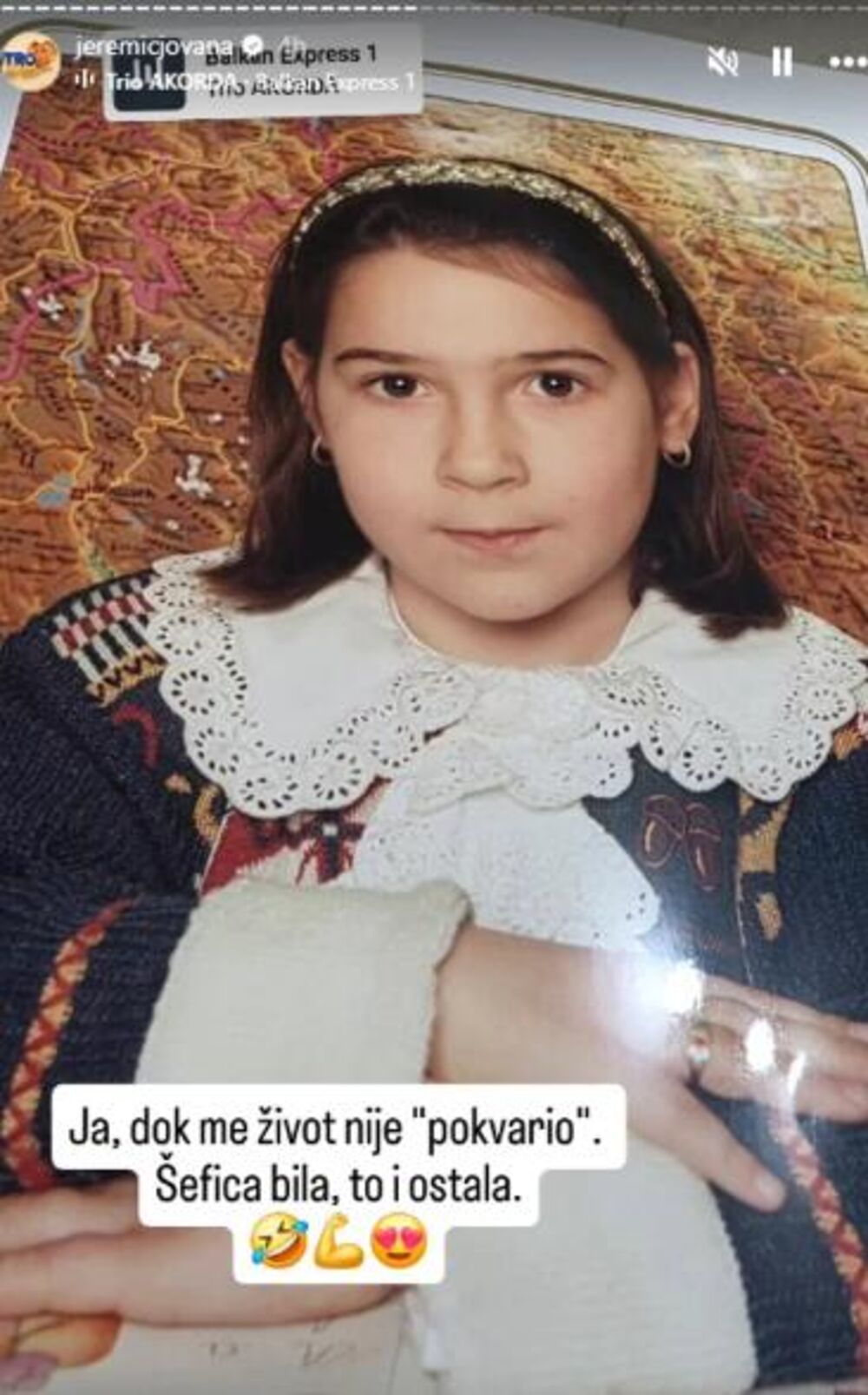Jovana Jeremić u detinjstvu
