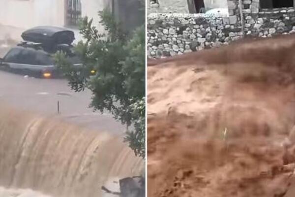 Ženu udario grom, ulice se pretvorile u reke: Bujice nosile sve pred sobom, strašan potop u Grčkoj (VIDEO)