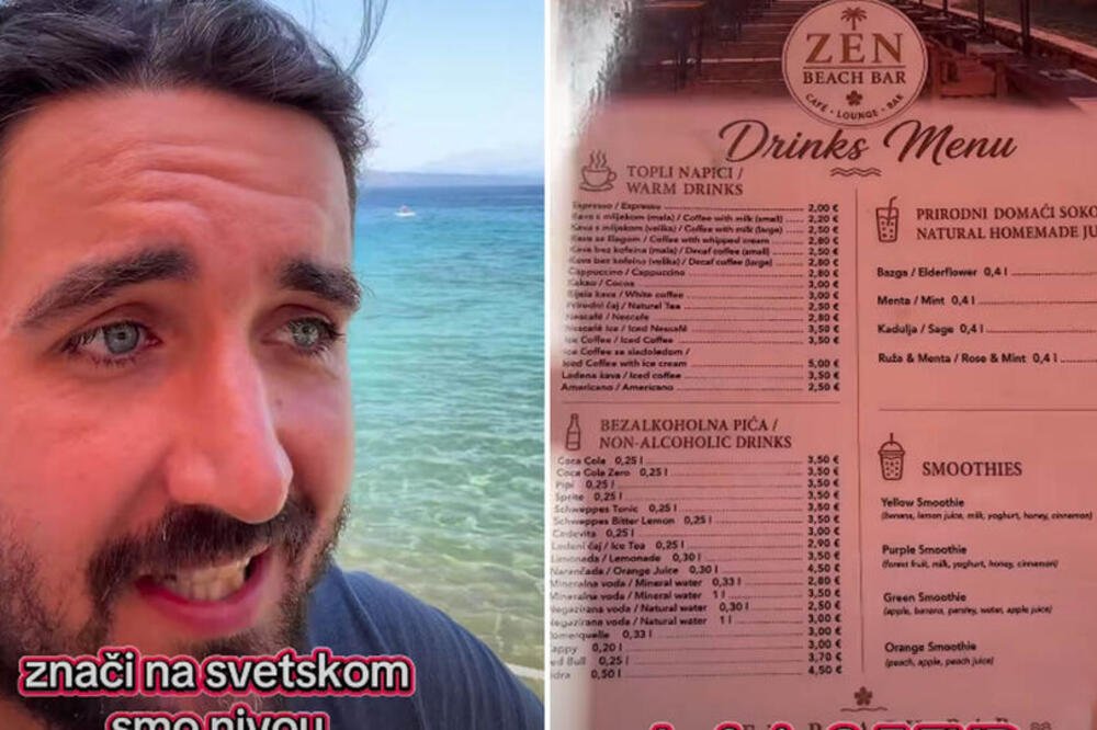 Ada Ciganlija skuplja od Hvara! Srbin uporedio cene i izazvao haos na mrežama