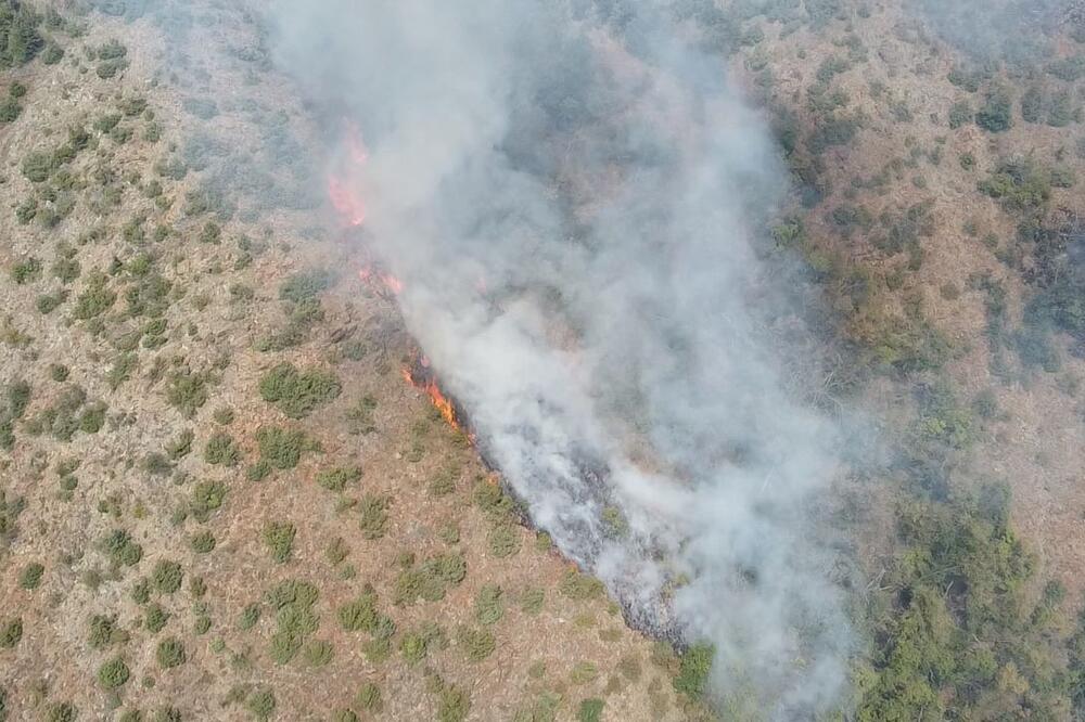 Veliki požar na Ravnoj Gori: Plamen zahvatio preko deset hektara
