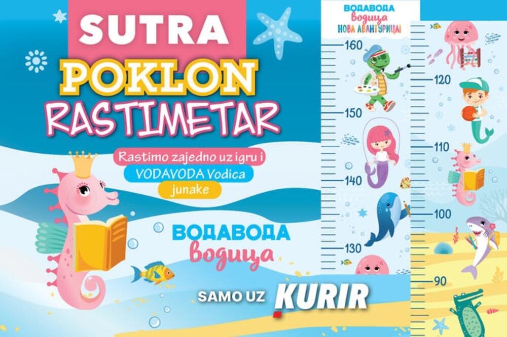 ŠARENO i ZABAVNO: Sutra poklon uz Kurir &ndash; VODAVODA rastimetar!