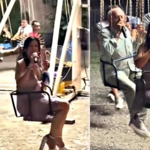 VENDI I ERA OJDANIĆ ZAJAHALI RINGIŠPIL, PEVAČ JE ŠČEPAO OTPOZADI I NE PUŠTA: Ona peva, narod plače od smeha (VIDEO)
