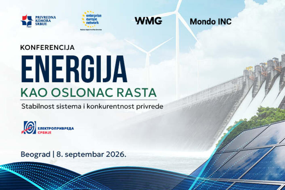 KONFERENCIJA &bdquo;ENERGIJA KAO OSLONAC RASTA" OTVORIĆE KLJUČNA PITANJA RAZVOJA ENERGETIKE DO 2040. GODINE