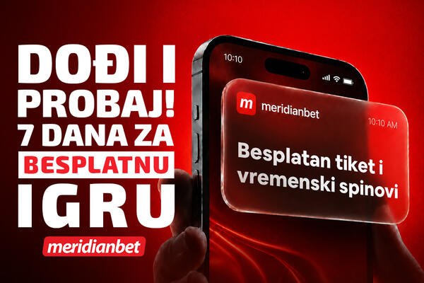 STIGAO JE NOVI BONUS DOBRODOŠLICE: Ne biraj između sporta i slota &ndash; Meridianbet donosi najbolje od oba sveta!