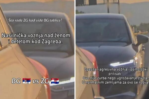 BEOGRAĐANKA SA DETETOM DOŽIVELA HOROR NA AUTO-PUTU! Audi sa ZG tablicama divljao po putu i ZASTRAŠIVAO JE (VIDEO)