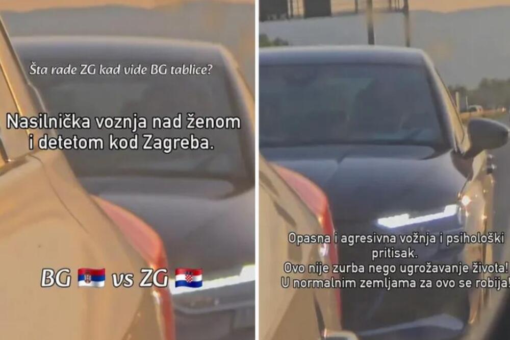 BEOGRAĐANKA SA DETETOM DOŽIVELA HOROR NA AUTO-PUTU! Audi sa ZG tablicama divljao po putu i ZASTRAŠIVAO JE (VIDEO)