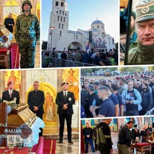 Sahrana Ratka Mladića: Reka ljudi od ranog jutra čeka da oda počast generalu, počivaće pored ćerke Ane (FOTO)