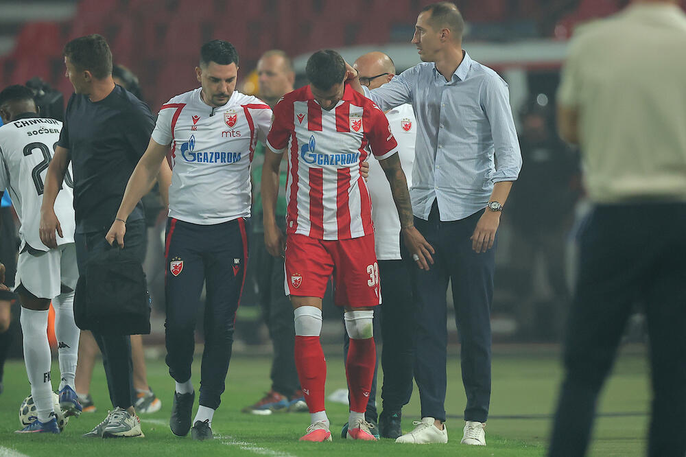 Crvena zvezda se oglasila o povredi Radeta Krunića (Foto)