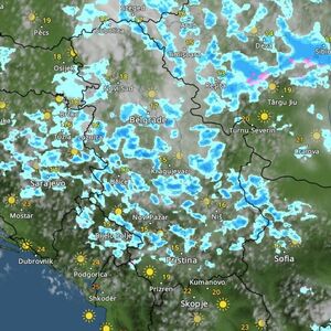 Kiša će padati 7 sati bez prestanka: Vremenski radar pokazuje kada tačno počinju pljuskovi
