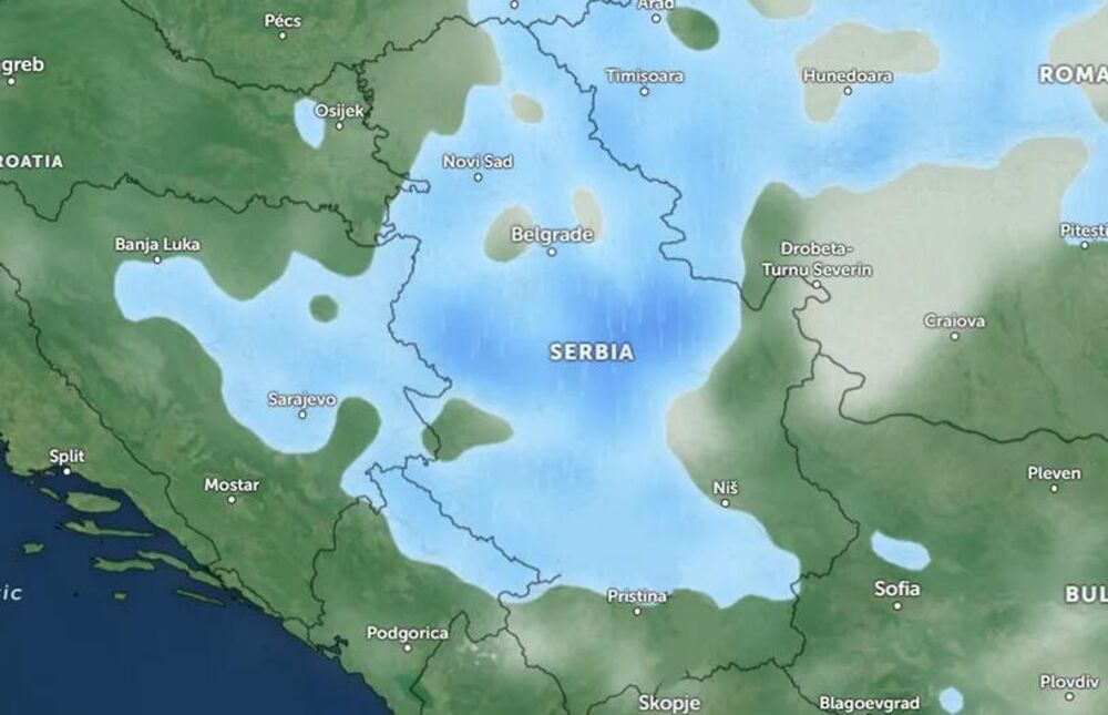 Kiša u Srbiji