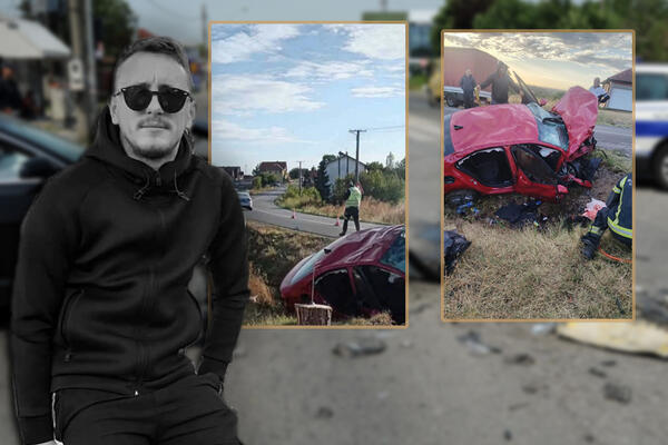 (Uznemirujuće) Prve fotografije sa mesta pogibije Gorana Maksimovića: Automobil u potpunosti smrskan