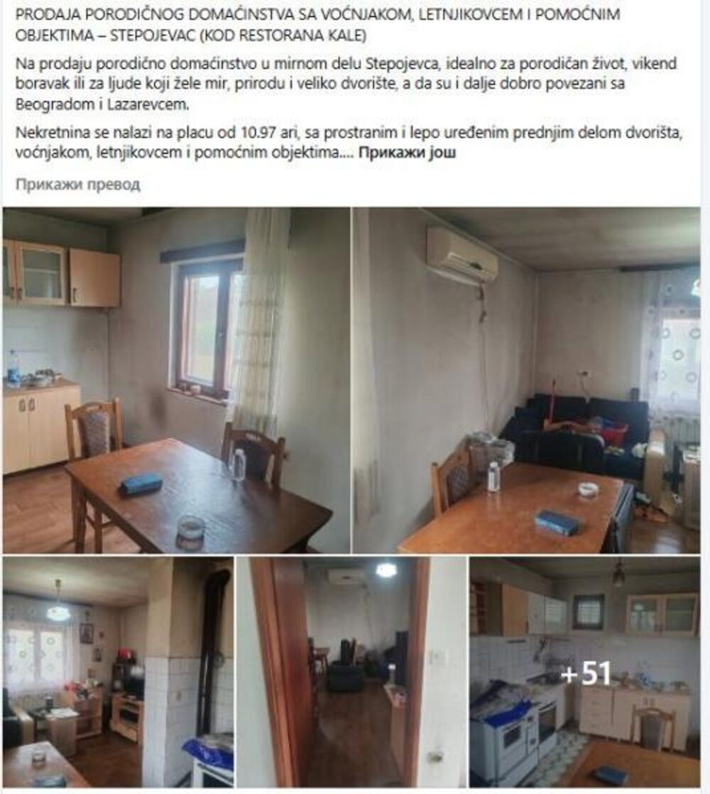Kuća na prodaju u Stepojevcu