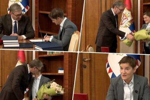 Aleksandar Vučić predao funkciju Ani Brnabić