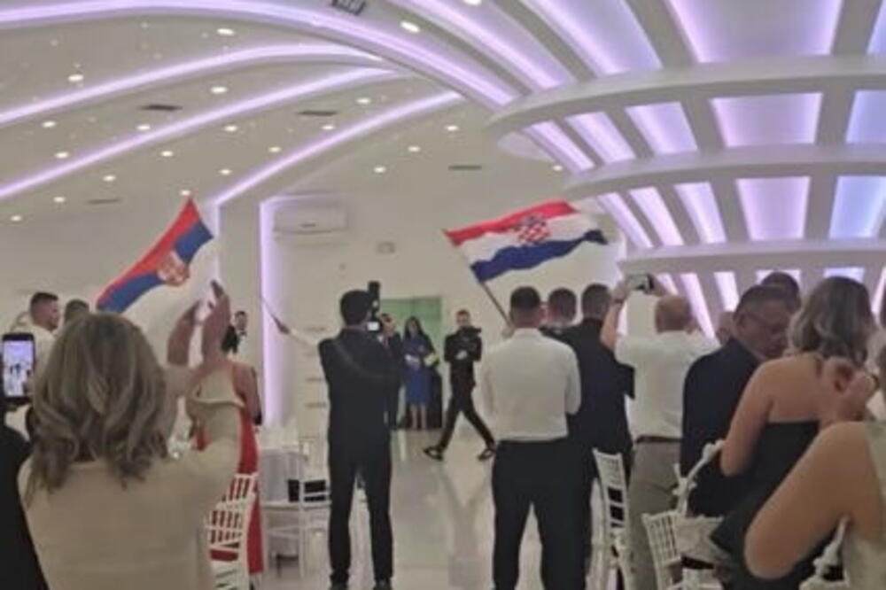 Mreže se usijale zbog srpske i hrvatske zastave na svadbi u Travniku: Potez ovih svatova uzbudio region! VIDEO